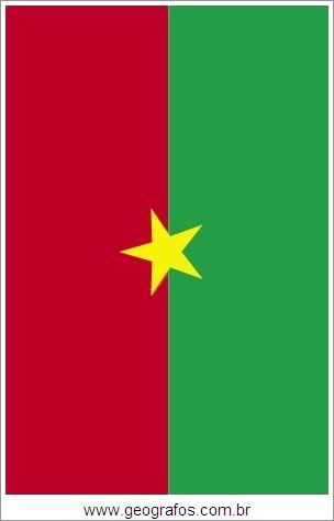 Bandeira do País Burkina Faso