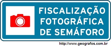 Placa Fiscalização Fotográfica De Semaforo